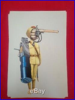 13 Original Art Collages by James Oliver Steampunk Military Cyborgs