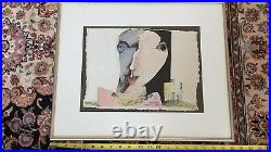1985 GUNTHER TEMECH Abstract Mixed Media Painting