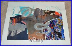 1990 Al Hinton African American Artist Collage University Michigan Nca 11x14