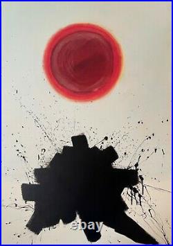 ADOLPH GOTTLIEB- oil and acrylic on canvas of 60's-