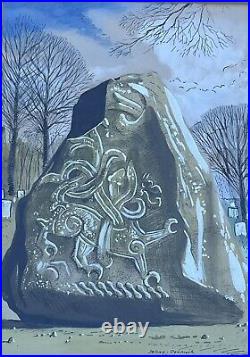 ARTHUR FORBES-DALRYMPLE B1912- Circa 1950/1960 Jelling Runestone Denmark