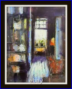 A Sunlit Interior f Original Impressionist Mixed Med Oil Painting Paul Mitchell