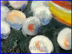 Abstract 10x12 Original Mixed Media Painting Signed Art Artist