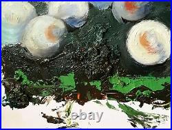 Abstract 10x12 Original Mixed Media Painting Signed Art by Artist