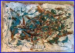 Abstract Expressionism, 24x36, Original Mixed Media Painting, Signed Art, Canvas