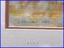 Abstract Signed J Robinson Australian British Sandra Blow Era 1987
