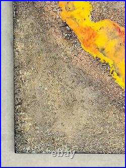 Abstract Wall Art Mixed Media Liquid Metal Texture & Resin Original #004