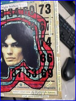 Altered Bingo Card Art Mixed Media True Crime Serial Killers Richard Ramirez Lot