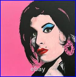 Amy Winehouse Pink-'Graffiti Art' Mixed Media By SMasH iT Edition (1 / 1) 2023