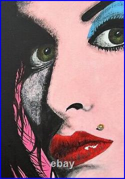 Amy Winehouse Pink-'Graffiti Art' Mixed Media By SMasH iT Edition (1 / 1) 2023