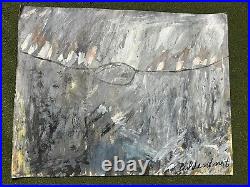 Anselm Kiefer Drawing on paper, signed and stamped mixed media vtg art