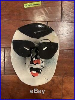 Anthony Lister 2012 Original Mask Mixed Media Resin Wood Signed Dated Painting