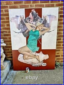 Aphrodite by Zachary Walsh Huge Original Oil & Mixed Media Modern Art Painting
