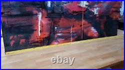 Art Abstract Mixed Media Diptych Lorraine Tuck 170x100cm Collector Granny Core