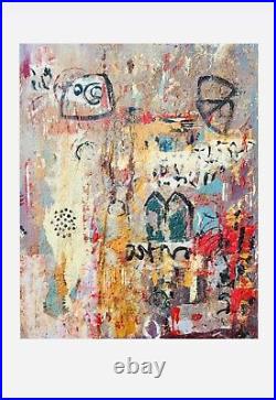 Art Acrylic/Mixed Media /collage/ Texture /On Canvas Original Painting