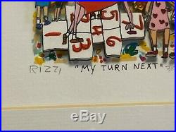 Artist James Rizzi MY TURN NEXT 3-D Collage Print Signed Numbered w COA Twister