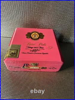 Arturo Fuente Custom Glass Cigar Band Ashtray. Opus X Rare Pink box include