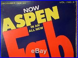 Aspen Magazine Fab issue Vol. 3 The Pop Art issue 1966 Warhol Velvet Underground
