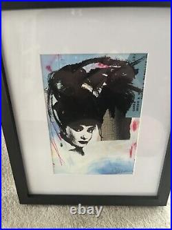 Audrey Hepburn Mixed Media Ltd Ed Print Signed By Artist Rosie Emerson ACBF, COA