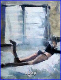 Ballerina & Nude e Original Impressionist Mixed Med Oil Painting Paul Mitchell