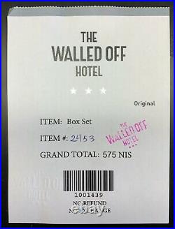 Banksy Walled Off Hotel Box Set and Receipt (Embossed Stamped Matching Edition)