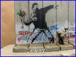 Banksy Walled Off Hotel Flower Thrower Sculpture, Receipt (Matching Edition COA)