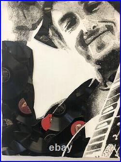 Ben Riley On Wings Of Song BR263 Unique Art Bob Dylan in Mixed Media on Canvas