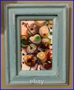 Bowl of Cherries' 7x9 Original Mixed Media Painting Signed Art by Artist
