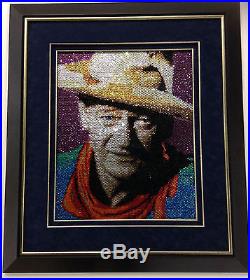 Burkitt & Burkitt John Wayne/Andy Warhol 10,600 Swarovski Crystal Painting