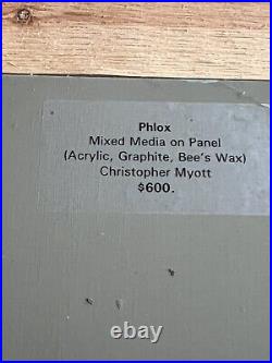 CHRISTOPHER MYOTT Phlox NEW HAMPSHIRE Artist PAINTING Mixed Media On Panel