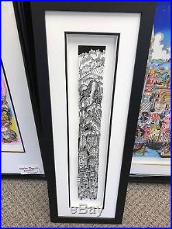 Charles Fazzino 3D Art Terror Over Toyko Signed & Numbered Deluxe Framed