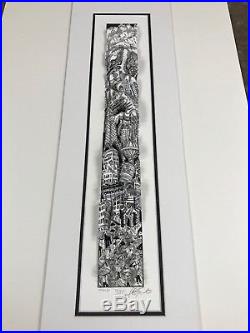 Charles Fazzino 3D Art Terror Over Toyko Signed & Numbered Deluxe Framed