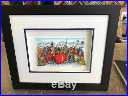 Charles Fazzino 3D Artwork Blue Skies Over New York Deluxe Edition Signed Red