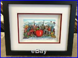 Charles Fazzino 3D Artwork Blue Skies Over New York Signed & Numbered Red