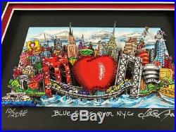 Charles Fazzino 3D Artwork Blue Skies over New York AE Deluxe Edtion Signed