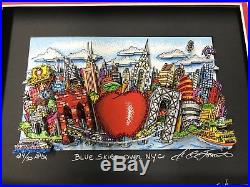 Charles Fazzino 3D Artwork Blue Skies over New York Deluxe Edtion Signed
