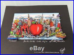 Charles Fazzino 3D Artwork Blue Skies over New York Deluxe Edtion Signed