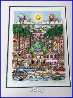 Charles Fazzino 3D Artwork Perfectly Palm Beach Deluxe Signed & Numbered