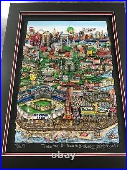 Charles Fazzino 3D Artwork Take The B-Train To Brooklyn Signed & Numbered PR