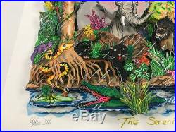 Charles Fazzino 3D Artwork The Serenity Of The Wildlife Signed & Numbered DX