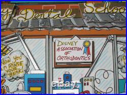 Charles Fazzino 3-D Pop Art Disney Ortho School Dental/Dentist/Orthodontist
