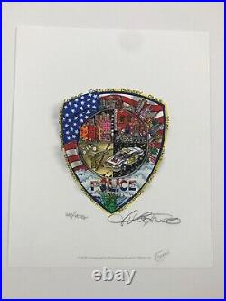Charles Fazzino A Salute To America's Finest 3-D Artwork DX Edition Police