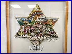 Charles Fazzino A Star of Hope 3-D Art Signed & Numbered Framed