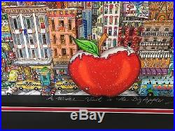 Charles Fazzino A Winter Visit In The Big Apple 3-D Artwork Signed & Number