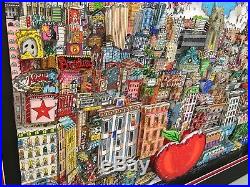 Charles Fazzino A Winter Visit In The Big Apple 3-D Artwork Signed & Number