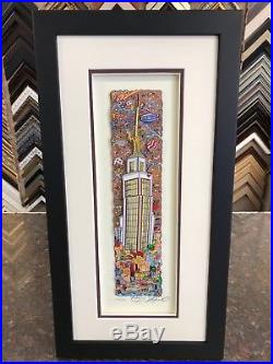 Charles Fazzino Above New York 3-D Art Signed & Number Edition Framed