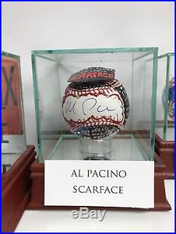Charles Fazzino Al Pacino 3D Hand Painted Baseball 1/1 Autograph Scarface