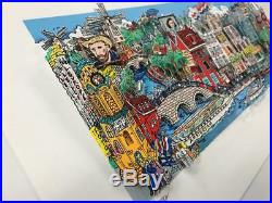 Charles Fazzino Alluringly Amsterdam 3-D Art Signed & Number Deluxe Edition