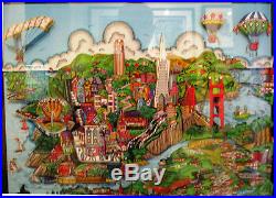 Charles Fazzino Along the Pacific Coast Highway 3D Art Signed Number 94/100 PR
