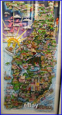 Charles Fazzino Along the Sunshine State 3D Art Signed Number 70/350 DX